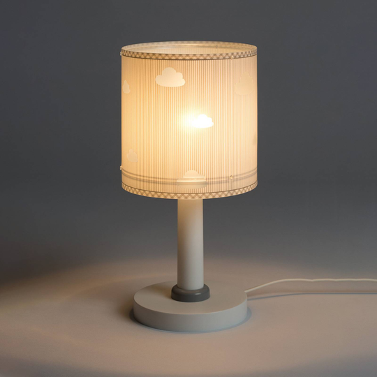 Bordslampa för barnrum Sweet Dreams, grå, moln