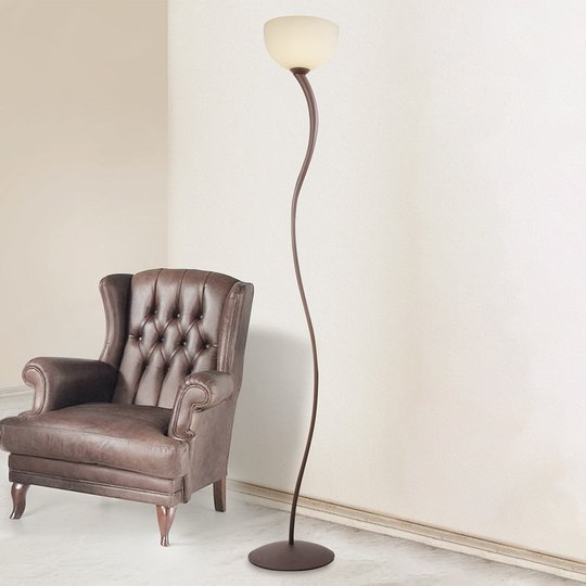Tak-flöjtlampa Christian i brunt