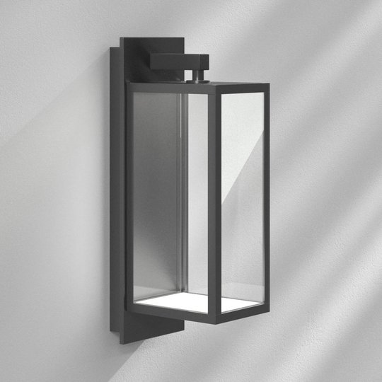LED-utomhusvägglampa Kerala i lyktform