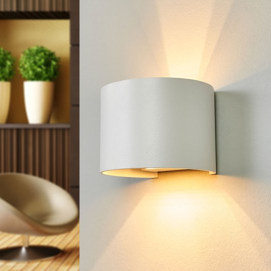 Xio - LED-vägglampa i vitt