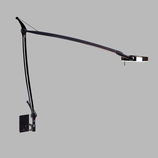 Utskjutande LED-vägglampa Perceval krom