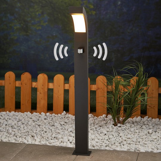 Rörelsedetektor-väglykta Lennik med LED-lampor
