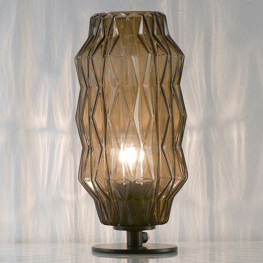 Bordslampa Origami, grå brun