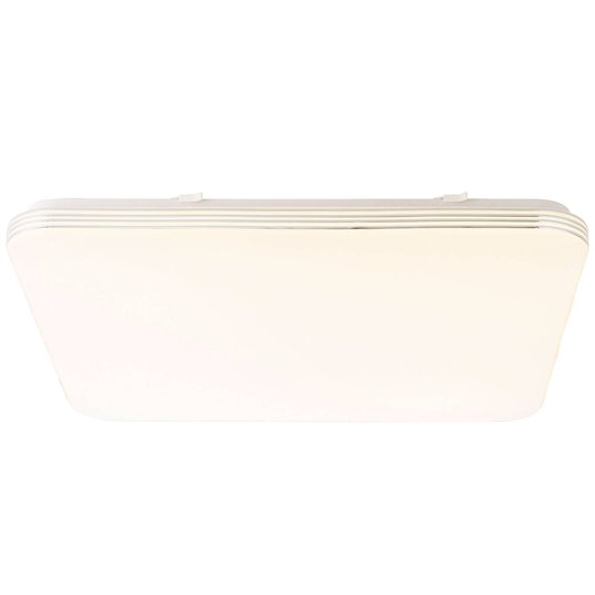 LED-taklampa Ariella i vitt/krom, 54 x 54 cm