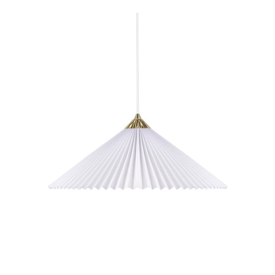 Matisse taklampa vit mässing Globen Lightning