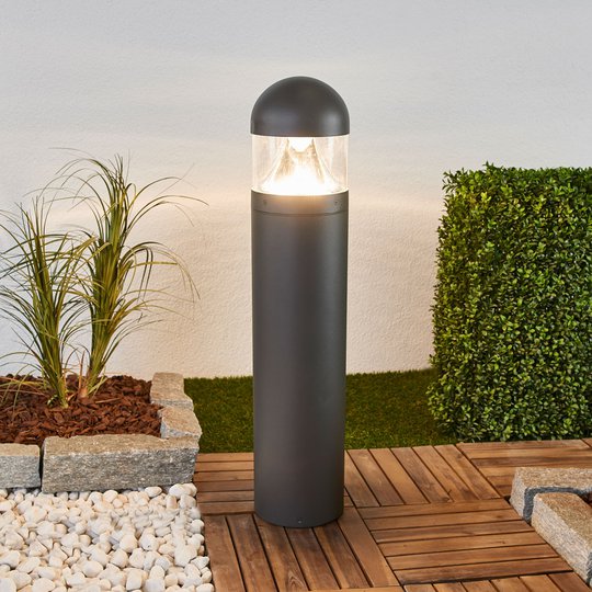 Rund LED-väglykta Meva med kraftfullt ljus