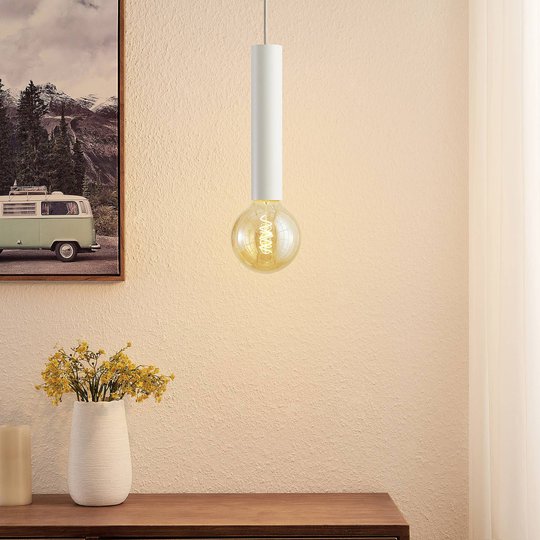 Arcchio Padilum hänglampa, höjd 27 cm, vit
