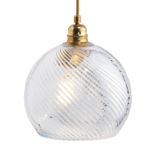 EBB & FLOW Rowan hänglampa guld/crystal Ø 22 cm