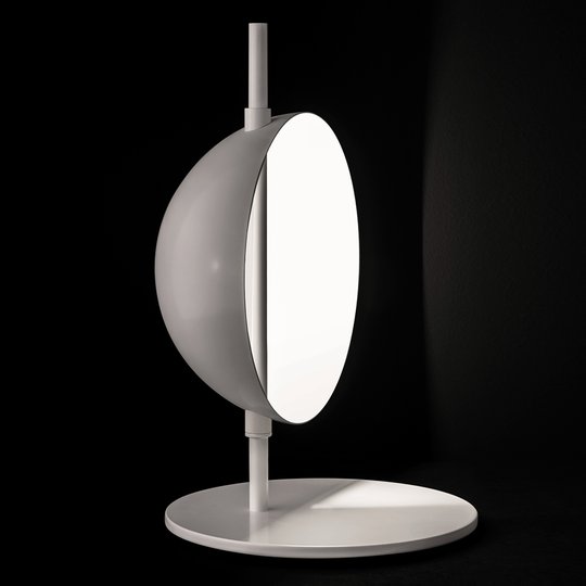 Oluce Superlana - designer LED-bordslampa, vit