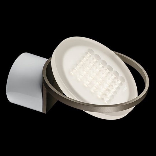 Nimbus Rim R 36 LED-vägglampa, titaniumgrå