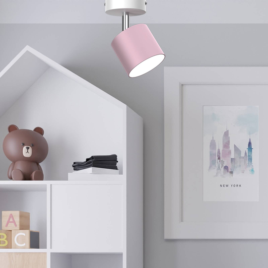 Takspotlight Cloudy 1 lampa rosa