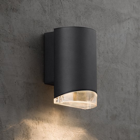Utomhusvägglampa Arn 1 lampa, svart