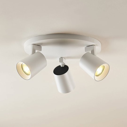 Arcchio Bilko takspotlight, 3 lampor, vit