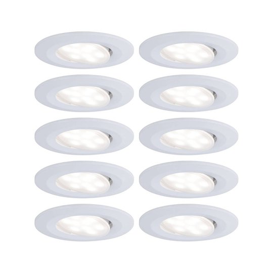 Paulmann LED-spot Calla 10-pack dimbar vit