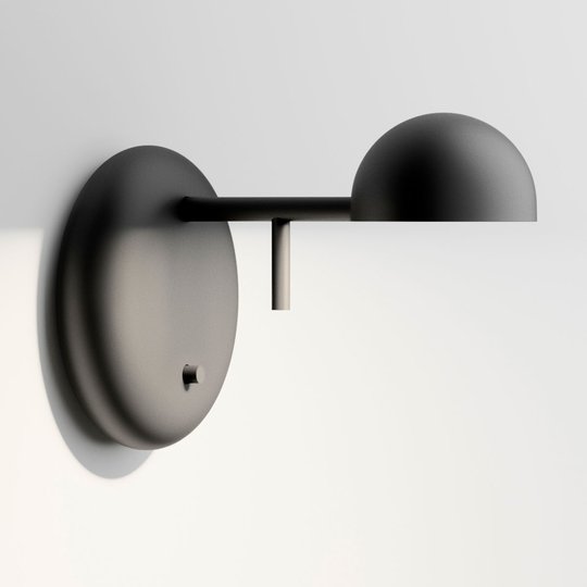 Vibia Pin 1675 LED-vägglampa, 11 cm, svart