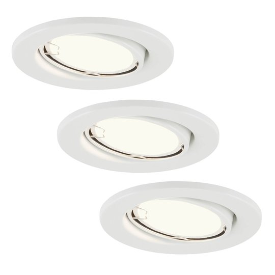 LED-inbyggnadslampa 7221-036 Fit 3-pack set vit