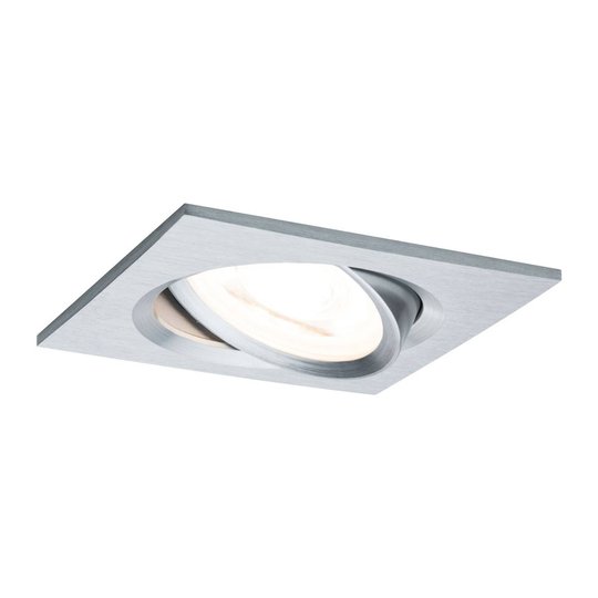 Paulmann LED-spot Nova Coin kantig, dimbar, alu.