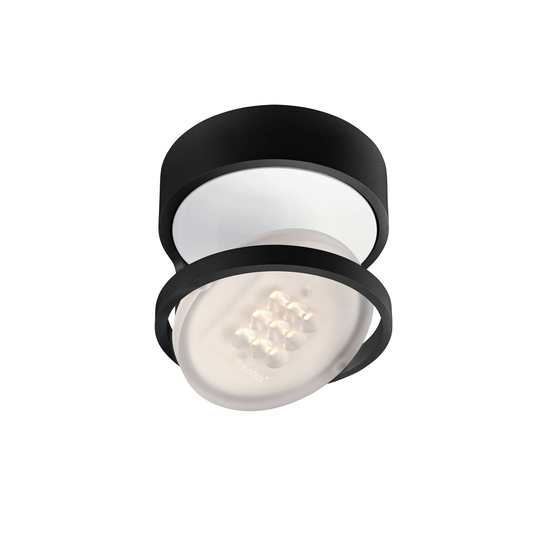 Nimbus Rim R 49 LED-taklampa Ø 21 cm 927 svart