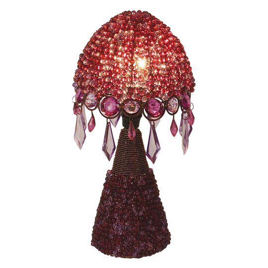 Bordslampa Perla 30 cm lila
