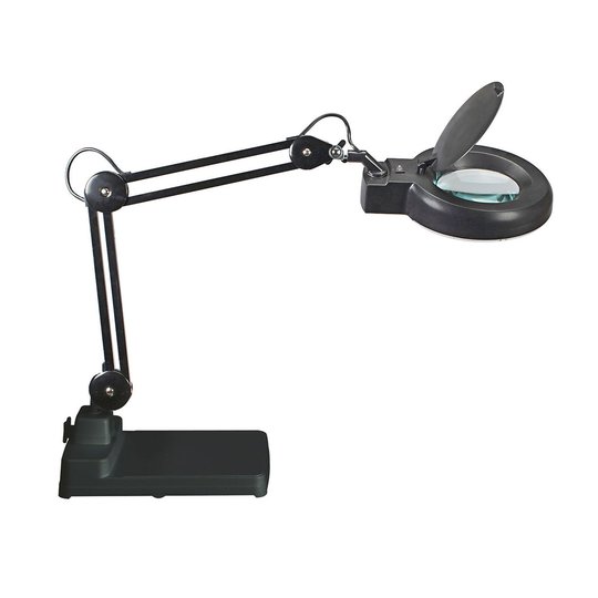 LED-lupplampa MAULviso svart