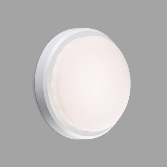 LED-utomhusvägglampa Tom XL, IK10, vit