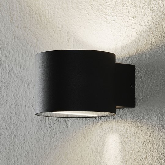 Utomhusvägglampa Chantal i cylindrisk form