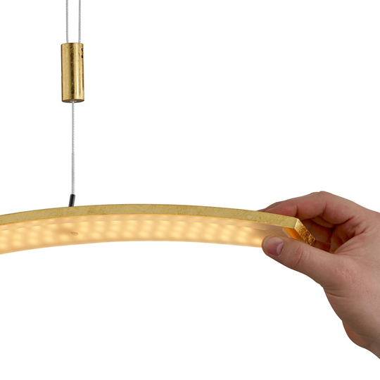 BANKAMP Wave II LED-hänglampa ZigBee bladguld