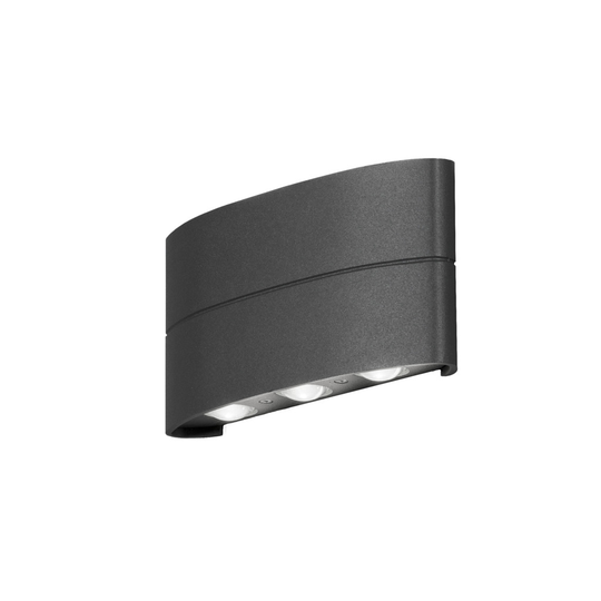 Chieri vägglykta 8W LED mgrå (Antracit)