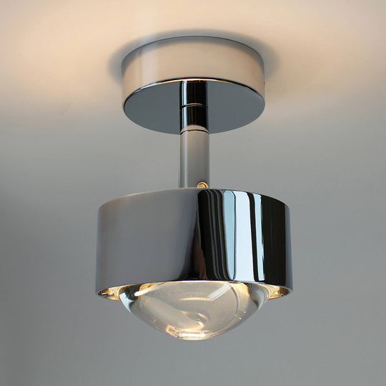 Puk Mini Turn LED-spotlight lins klar 1 lampa krom