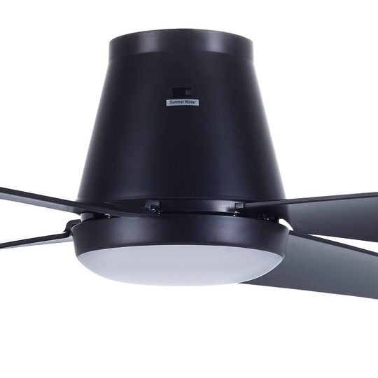 Takfläkt Aria med LED-belysning, svart