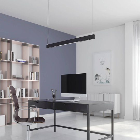 Arcchio Ingura LED-hänglampa för kontor, silver