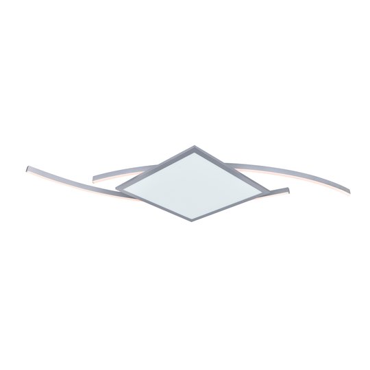 Lucande Tiaro LED-taklampa, kantig, 56,6 cm, CCT