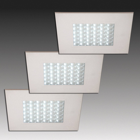 Q 68 LED-inbyggnadsspot, 3-set