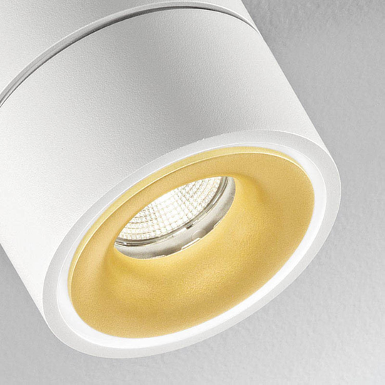 Egger Clippo Duo LED-spotlight, vit-guld, 3 000 K