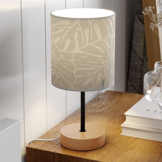 Bordslampa Hierro med tryckt pappersskärm
