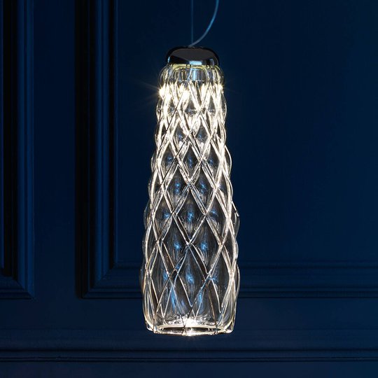 Handtillverkad LED-pendellampa Pinecone, klar