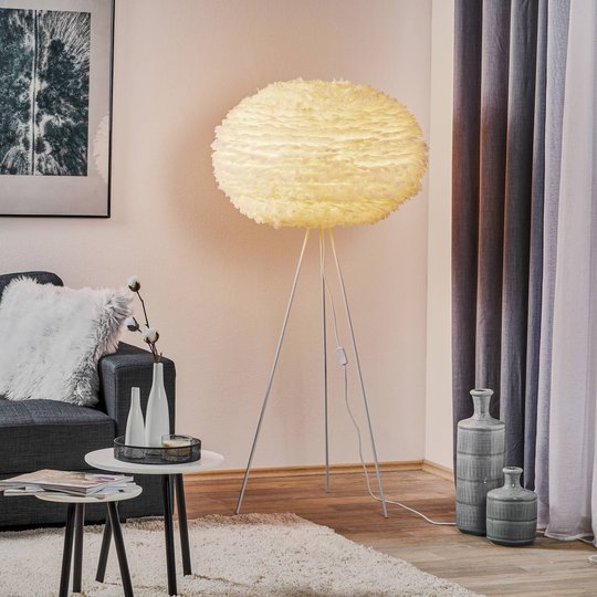 UMAGE Eos X-large golvlampa trefot vit