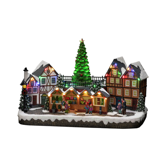 Mekanisk julmarknad LED (Flerfärgad)