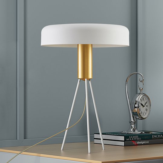 Lucande Filoreta bordslampa i vitt