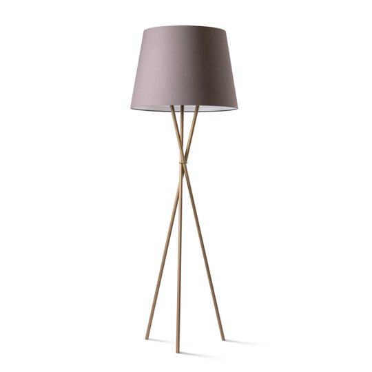 Ozonos Hailey AC- 1 LED-golvlampa guld/askgrå