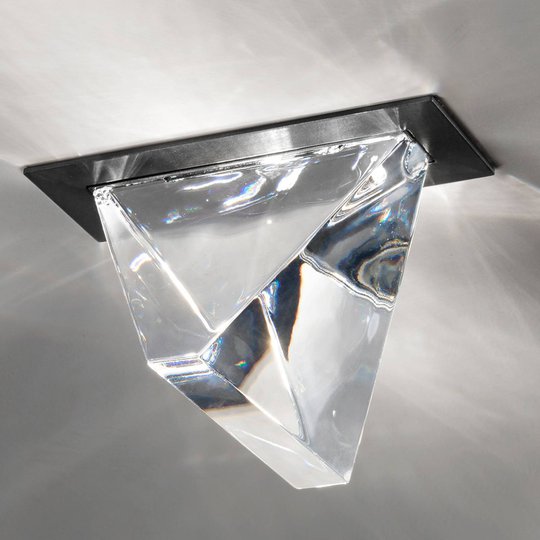 Fabbian Tripla - LED-takinbyggnadslampa antracit