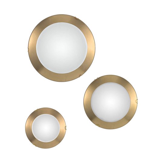 LED-vägglampa Moon Leaf, guld, Ø 50 cm