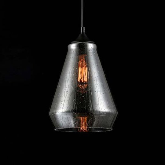Glaspendellampa Bergen med regneffekt Ø 21 cm