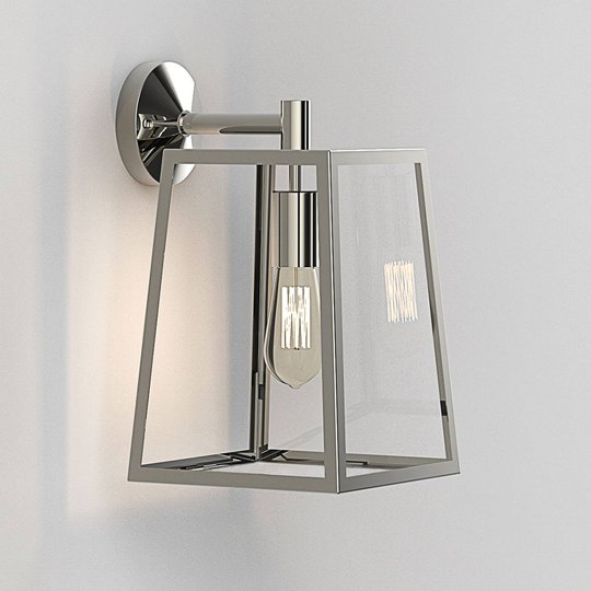 Astro Calvi - utomhusvägglampa, 38,5 cm, nickel