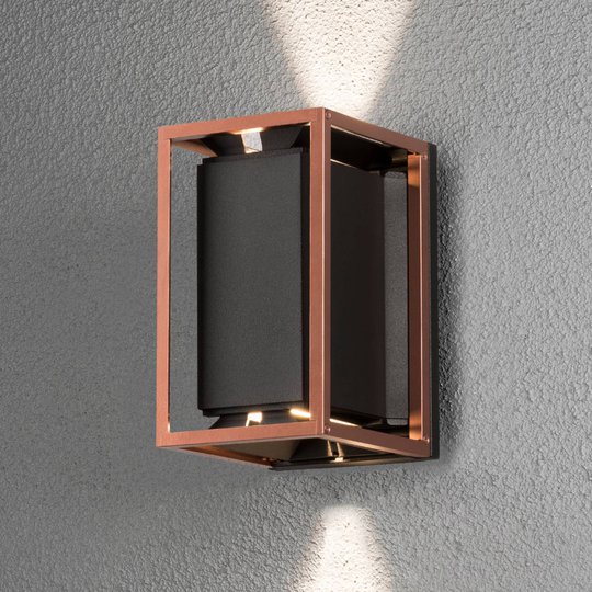 Modern LED-vägglampa Vale, handtillverkad