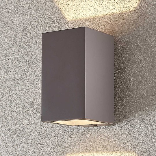 LED-utomhusvägglampa Kaniel av betong