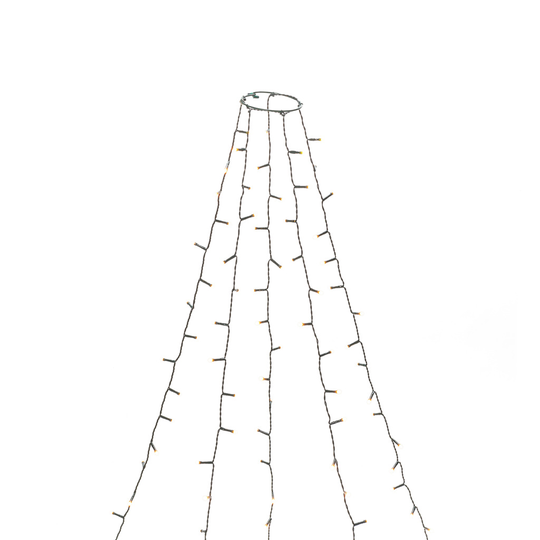 Julgransslinga 200 LED (Grön)