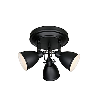 Fjällbacka Taklampa Svart/Matt