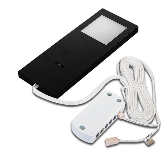 Bänklampa LED Slim-Pad F dimmer 3 000 K svart