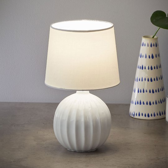 Bordslampa Melanie, vit